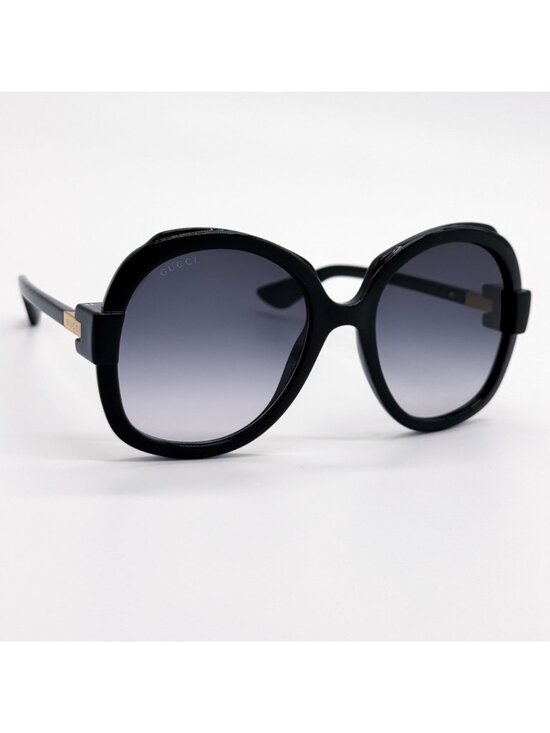 New Gucci Black Oversized Women Sunglasses GG1432S 001 main image 8